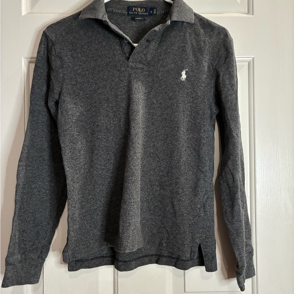 Ralph Lauren Charcoal Slim Fit Polo Shirt - Picture 5 of 8